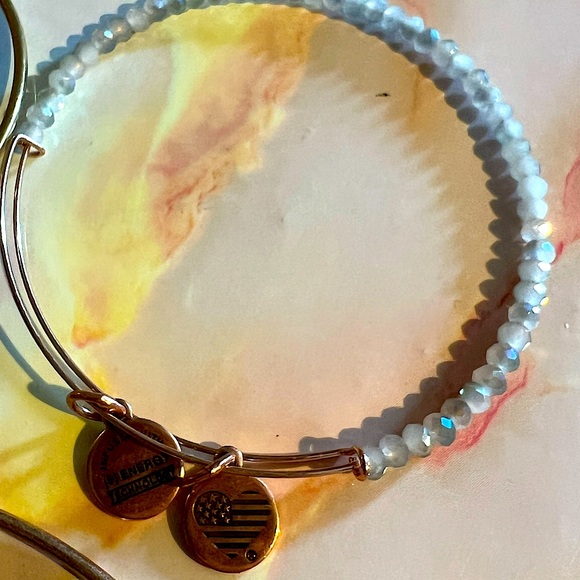 Alex + Ani Set of 3 beaded charm stacking bracelets - Picture 6 of 12